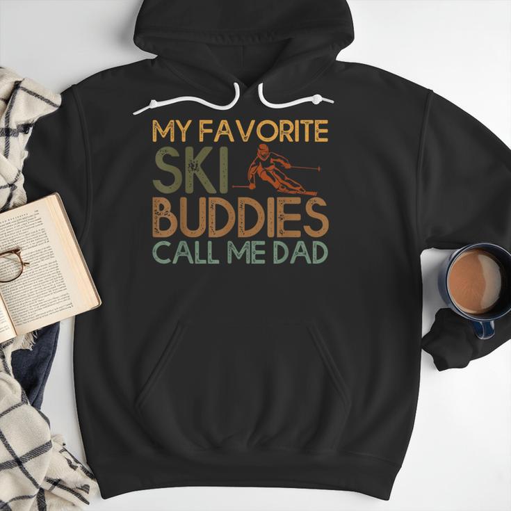 My Favorite Ski Buddies Call Me Dad A Cool Ski For Skiers Men Hoodie