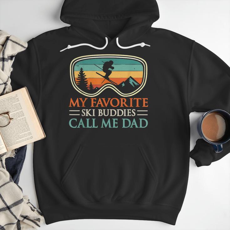My Favorite Ski Buddies Call Me Dad Ski Dad Men Hoodie