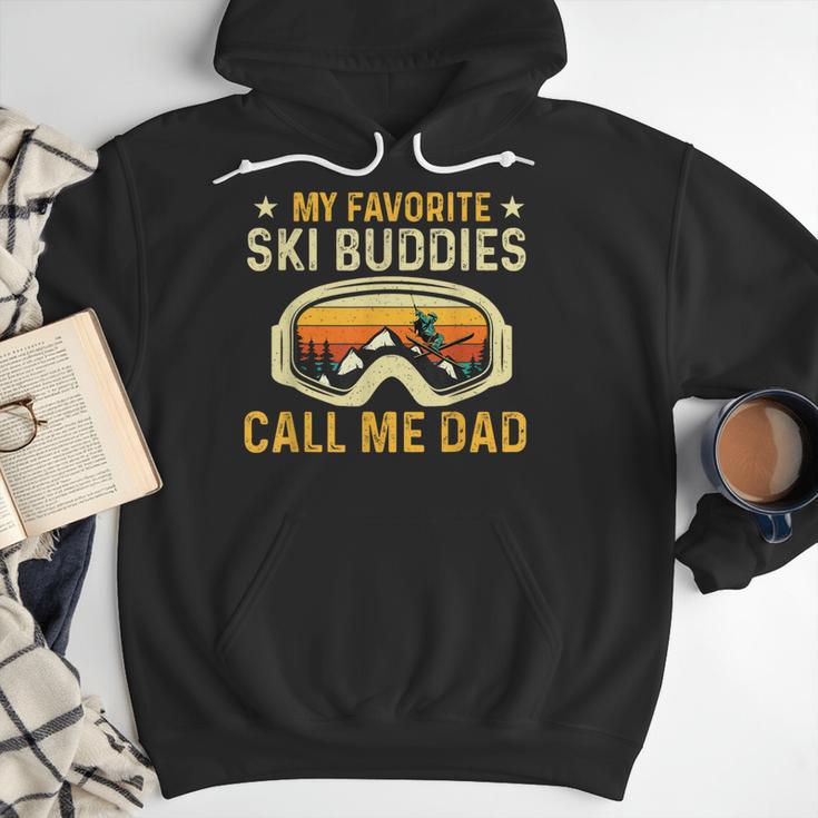 My Favorite Ski Buddies Call Me Dad Skier Skiing Lover Men Hoodie