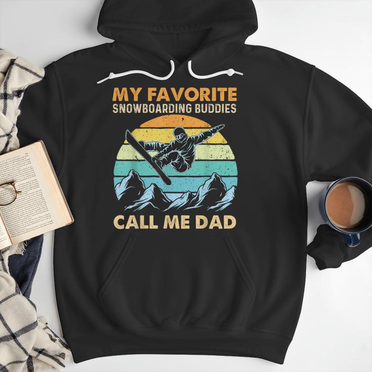 My Favorite Snowboarding Buddies Call Me Dad Snowboarder Men Hoodie