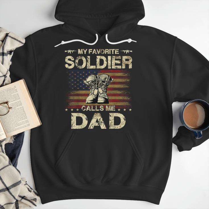 My Favorite Solider Calls Me Dad Proud Army Dad Men Hoodie