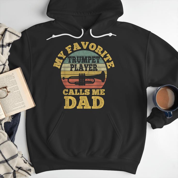 My Favorite Trumpet Player Calls Me Dad Father Vintage Men Hoodie