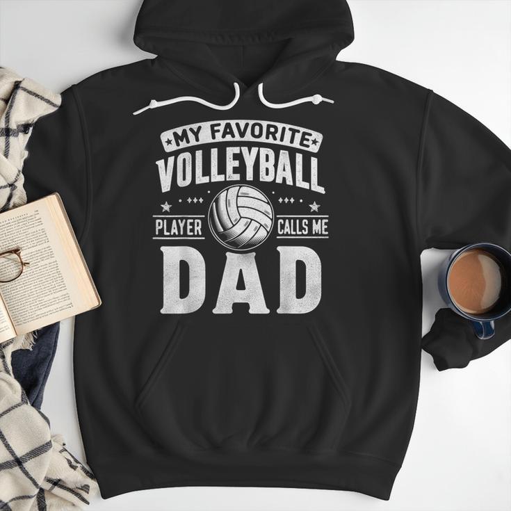 My Favorite Volleyball Player Calls Me Dad Fathers Day Sport Men Hoodie