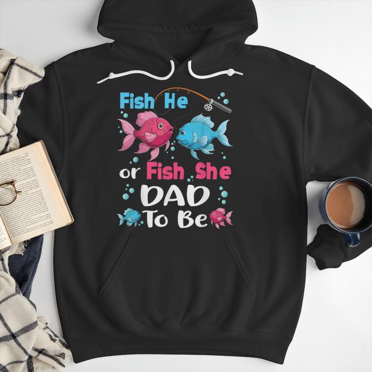 Fish He Or Fish She Gender Reveal Family Matching Dad Men Hoodie