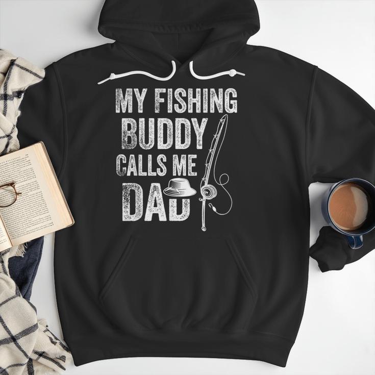 My Fishing Buddy Calls Me Dad Fisherman Men Hoodie