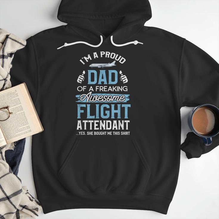Flight Attendant Shirt For Dad Father Flight Attendant Men Hoodie