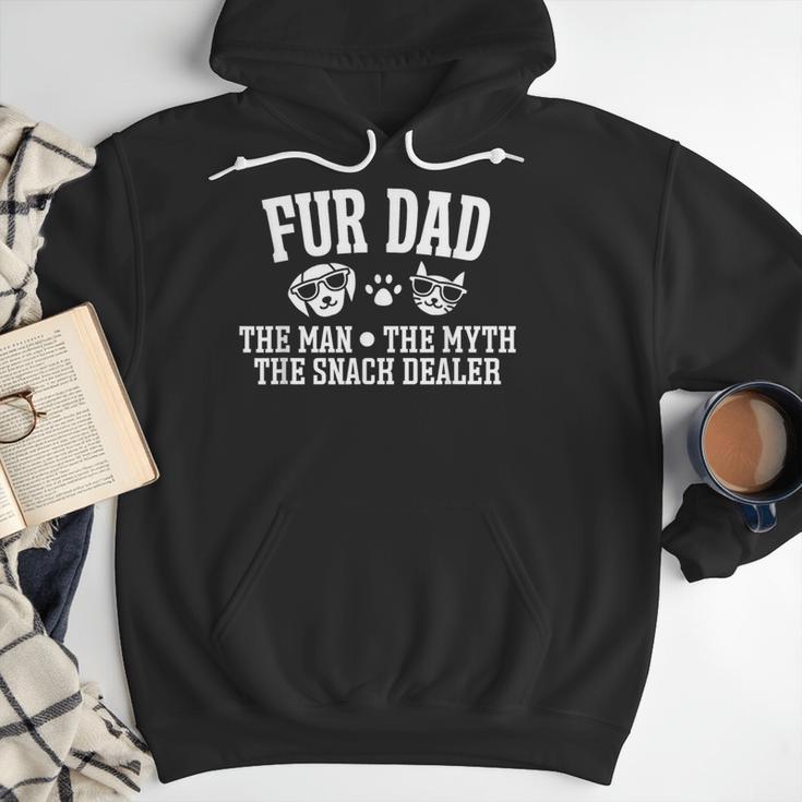 Fur Dad Man Myth Snack Dealer Dog Cat Men Hoodie