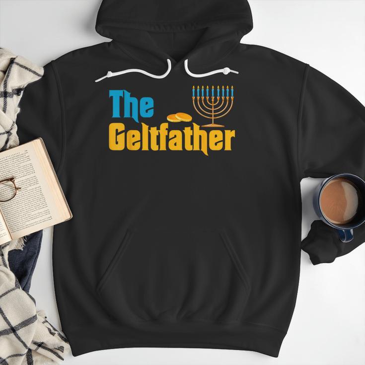Gelt Father Hanukkah Menorah Jewish Dad Pajamas Men Hoodie Gelt Father Hanukkah Menorah Jewish Dad Pajamas Men Hoodie