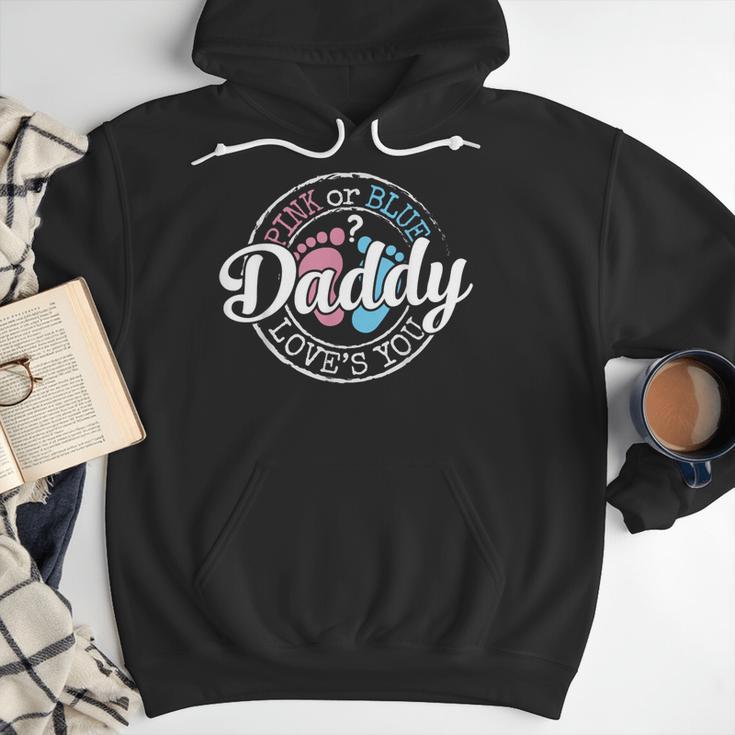 Gender Reveal Dad Daddy To Be Pink Or Blue Baby Shower Men Hoodie
