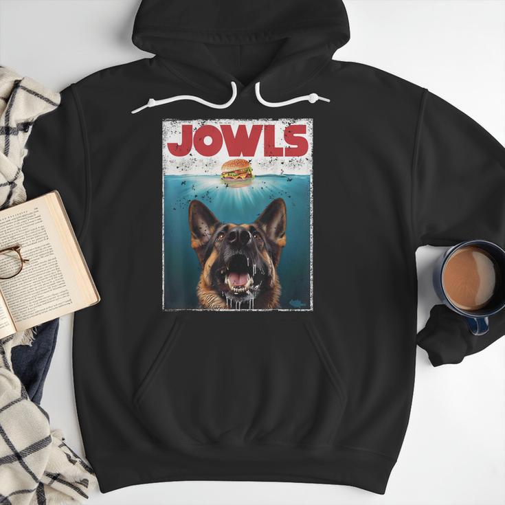 German Shepherd Jowls Hamburger GSG Dog Mom Dog Dad Men Hoodie