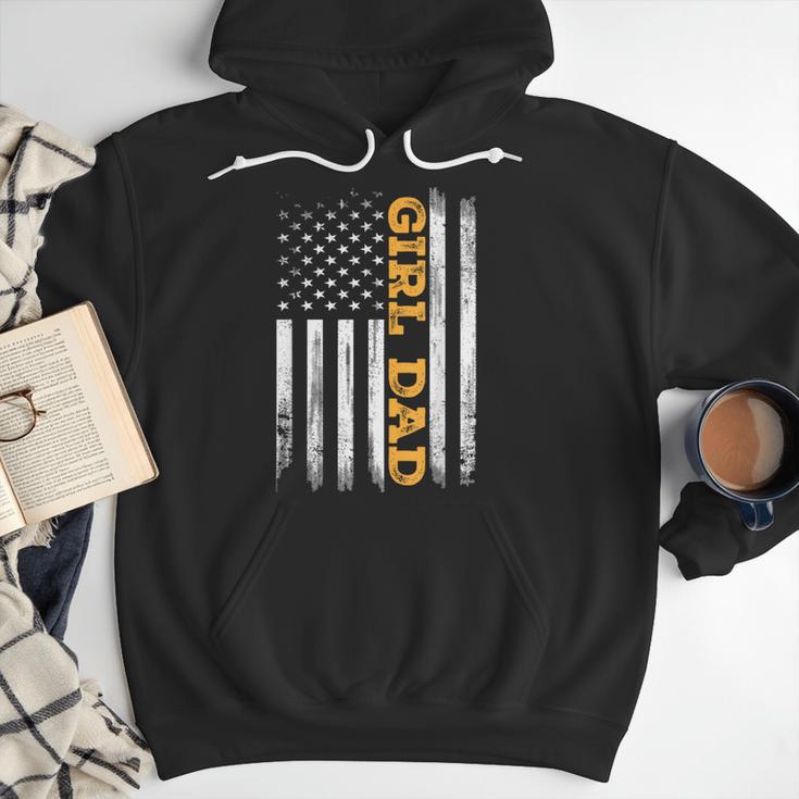 Girl Dad Father's Day Dad Daughter Dad Of Girls Outnumbered Men Hoodie