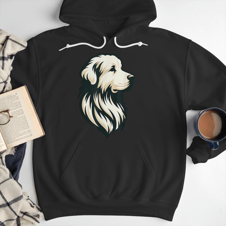 Great Pyrenees Pyr Minimalist Simple Dog Mom Dad Boys Girls Men Hoodie