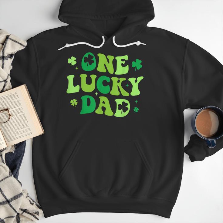 Groovy St Patrick's Day Apparel One Lucky Dad Shirt Small Modern Groovy St Patrick's Day Shirt Men Hoodie
