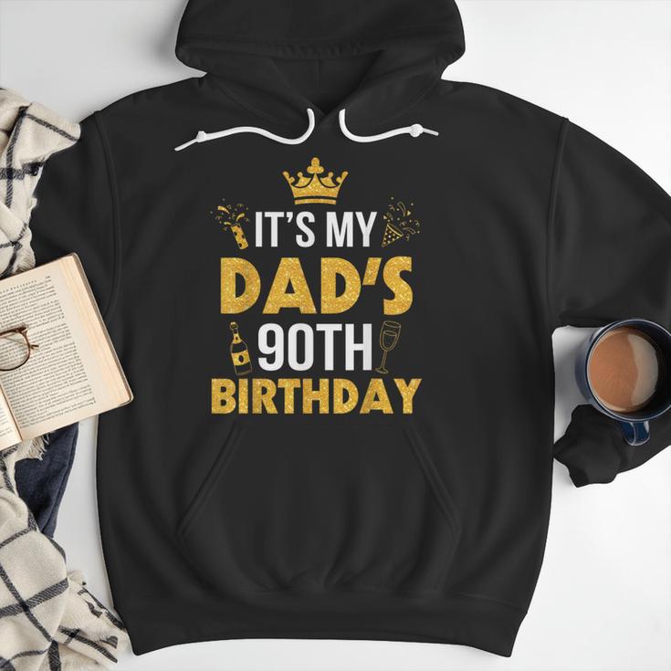 Happy Father Daddy 90 Years Old It's My Dad's 90th Birthday Men Hoodie Happy Father Daddy 90 Years Old It's My Dad's 90th Birthday Men Hoodie
