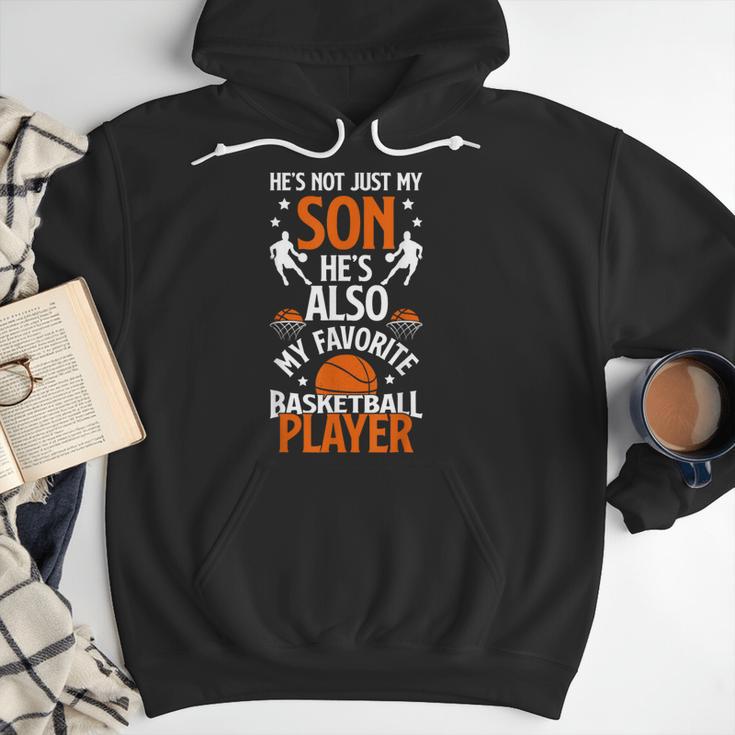 He's Also My Favorite Basketball Player Dad Basketball Dad Men Hoodie