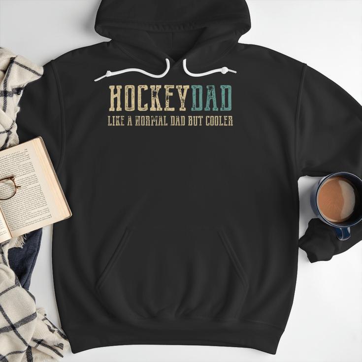 Hockey Dad Like Normal Dad But Cooler Hockey Dad Men Hoodie