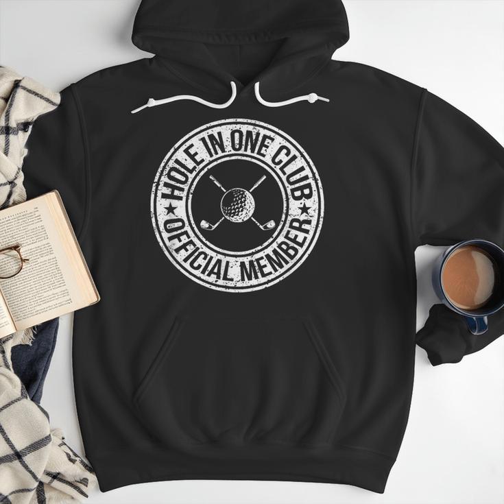 Hole In One Golf Dad & Cart Golfer Men Hoodie