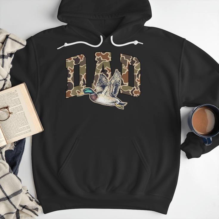 Hunting Dad Duck Camouflage Camo Preppy Camo Dad Camo Men Hoodie