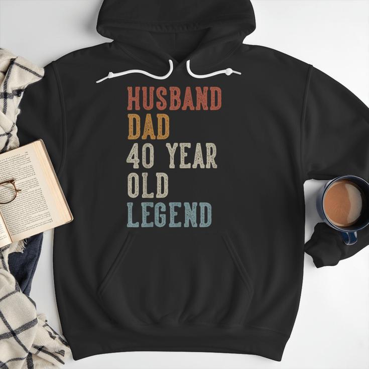 Husband Dad 40 Year Old Legend 40th Birthday Men Hoodie Husband Dad 40 Year Old Legend 40th Birthday Men Hoodie