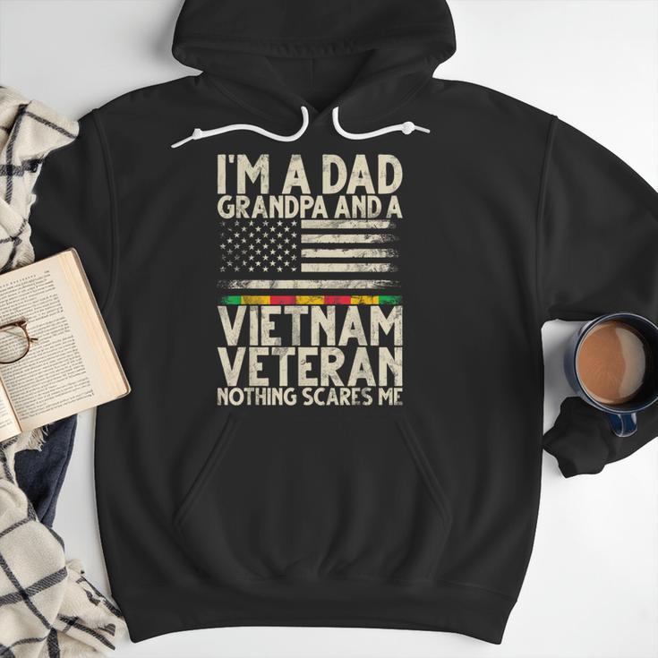 I'm A Dad Grandpa And A Vietnam Veteran Nothing Scares Me Men Hoodie