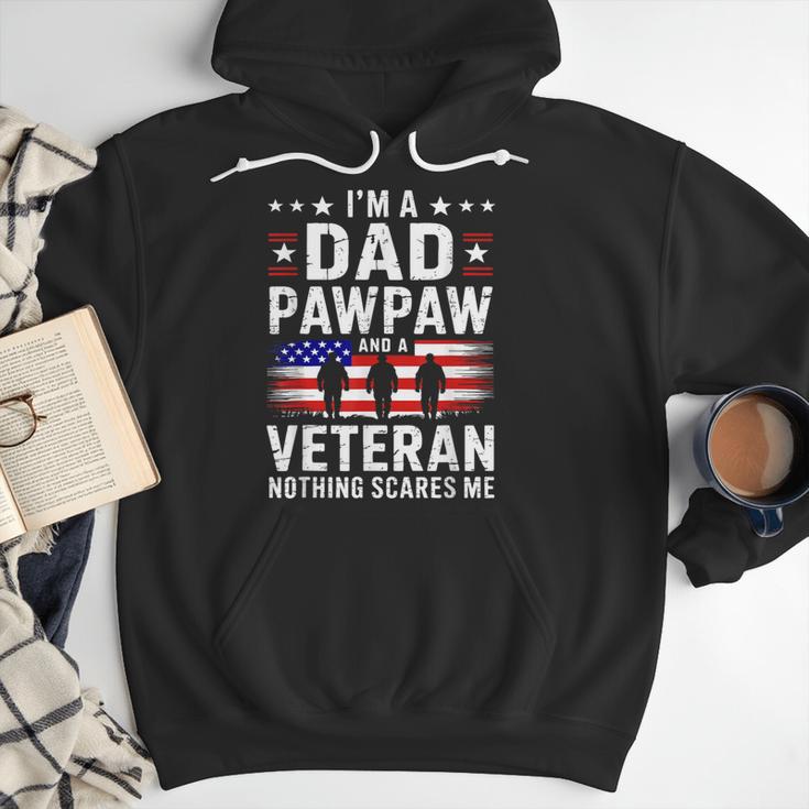 I'm A Dad Pawpaw And A Veteran Shirt Men Grandpa Fathers Day Men Hoodie