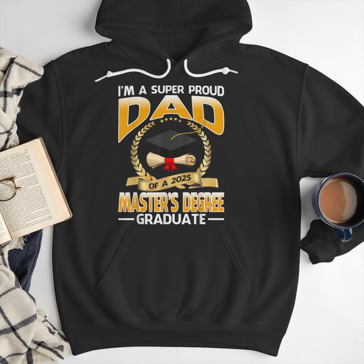 I'm A Super Proud Dad Of A 2025 Master's Degree Graduate Men Hoodie
