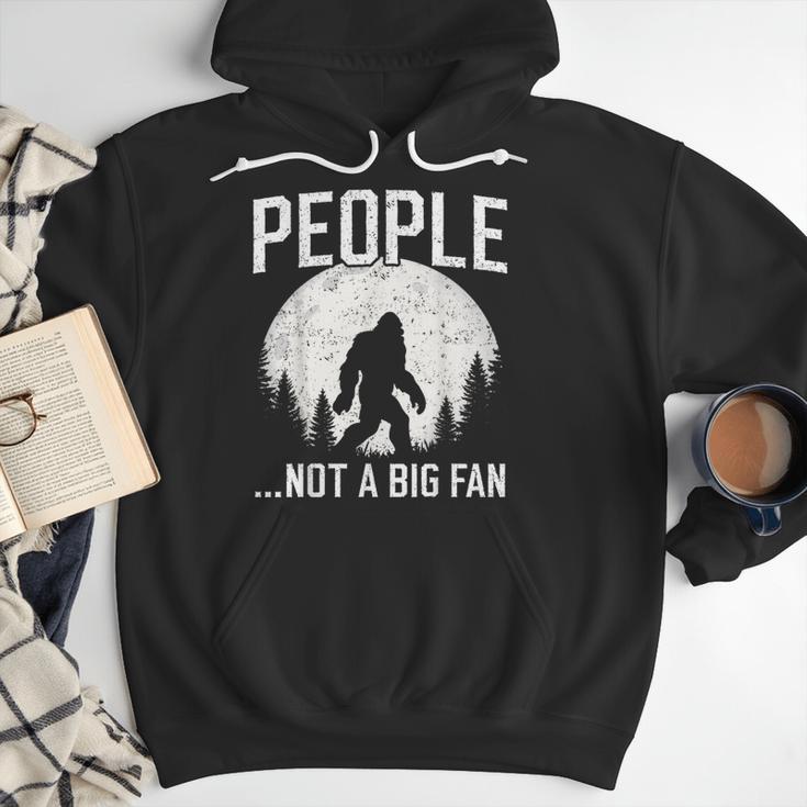 Introvert Bigfoot People Not A Big Fan Dad Joke Men Hoodie