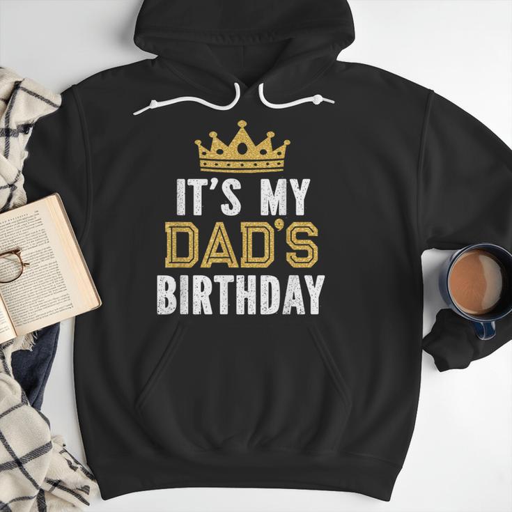 It's My Dad's Birthday Party Family Matching Small Men Hoodie