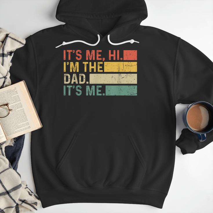 It's Me Hi I'm The Dad It's Me Dad Father's Day Retro Men Hoodie