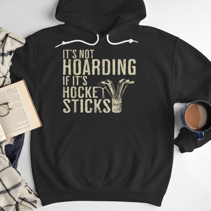 It's Not Hoarding If It's Hockey Sticks Tee Ice Hockey Dad Men Hoodie