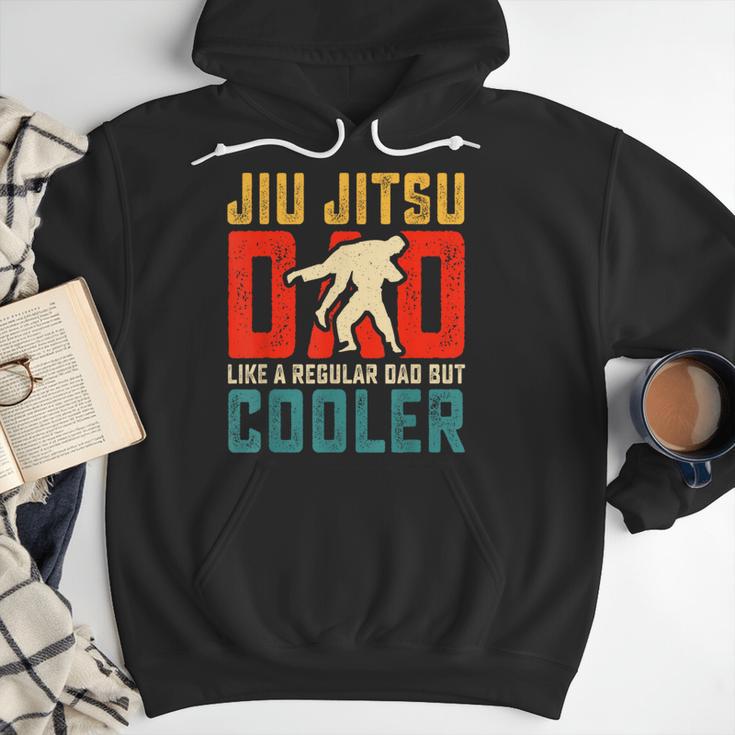 Jiu Jitsu Dad Like A Regular Dad But Cooler Dad Father Men Hoodie