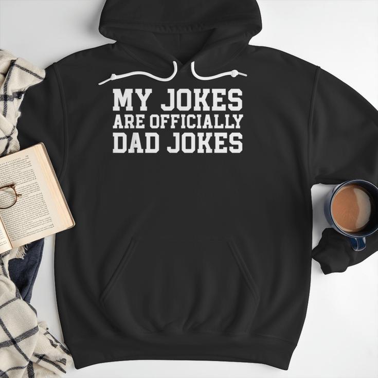 My Jokes Are Officially Dad Jokes Pregnancy Announcement Men Hoodie