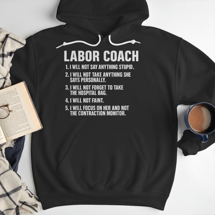 Labor Coach New Mom New Dad Hospital New Baby Shower Men Hoodie