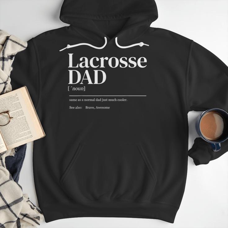 Lacrosse Quote Definition Men Dad Men Hoodie