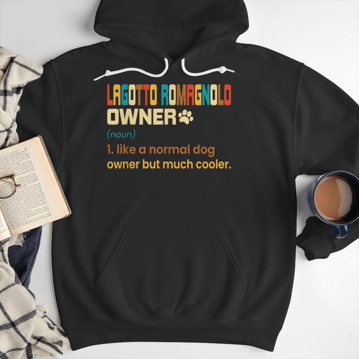 Lagotto Romagnolo Vintage Retro Dog Mom Dad Men Hoodie