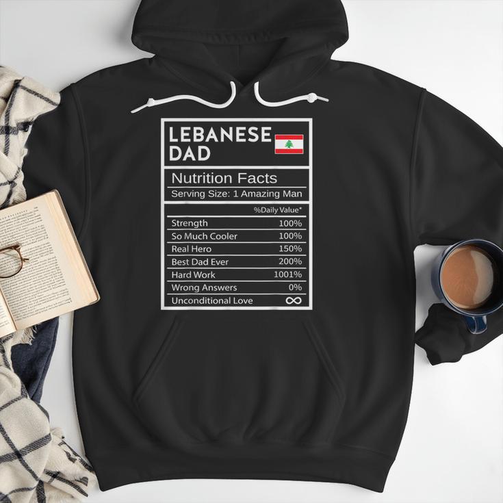 Lebanese Dad Nutrition Facts National Pride For Dad Men Hoodie