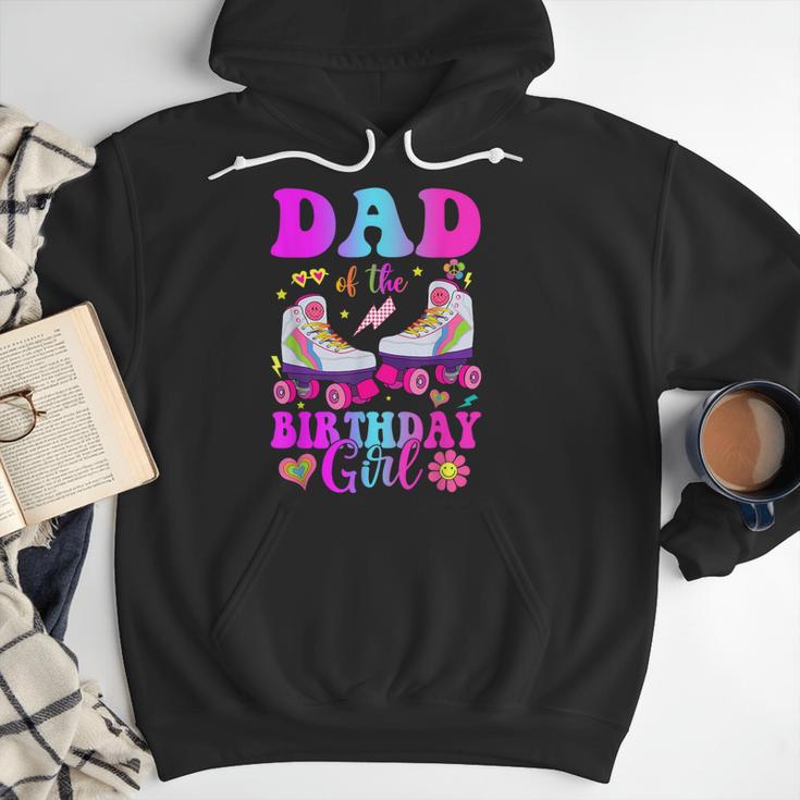 Let's Roll Dad Of The Birthday Girl Roller Skate Birthday Men Hoodie
