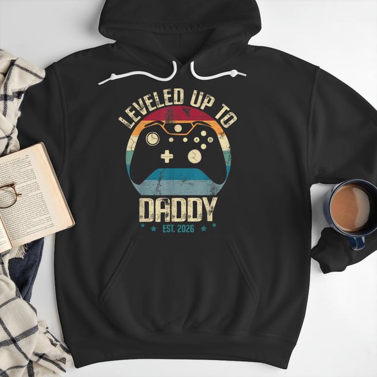 I Leveled Up To Daddy Est 2026 Dad Level Unlocked New Dad Men Hoodie