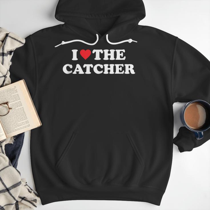 I Love The Catcher Baseball Softball Dad Mom Men Hoodie I Love The Catcher Baseball Softball Dad Mom Men Hoodie