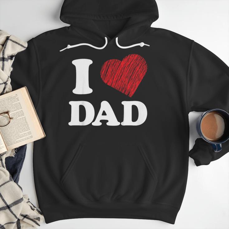 I Love Dad Men Hoodie
