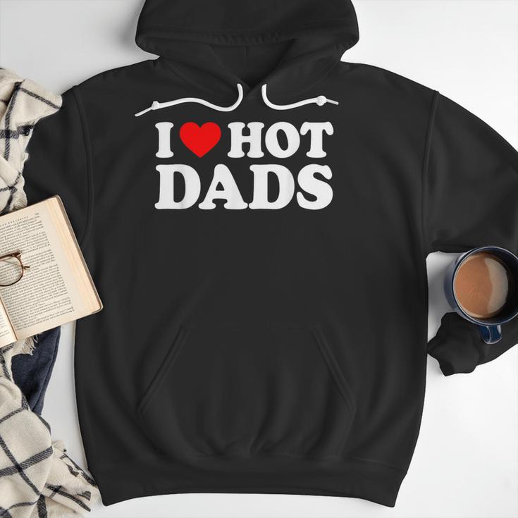 I Love Hot Dads Men Hoodie