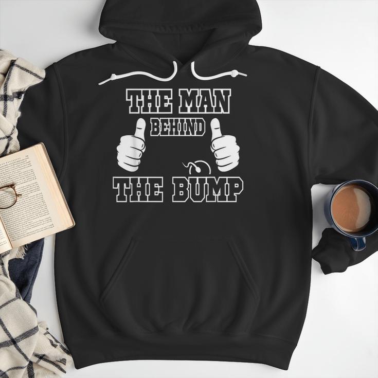 The Man Behind The Bump Baby Shower Shirts For Mom And Dad Men Hoodie