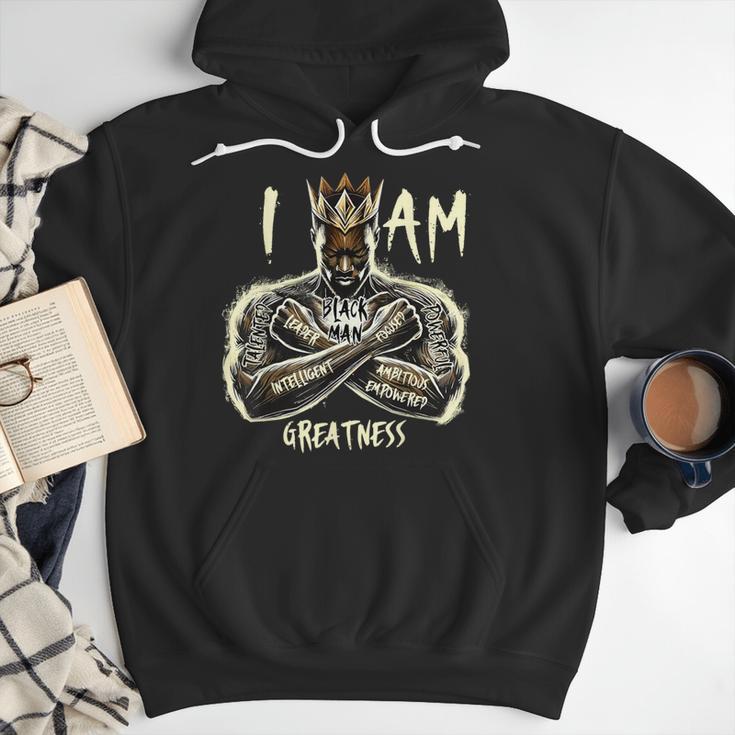 I Am Man King Powerful Dad Afro Melanin Men Hoodie