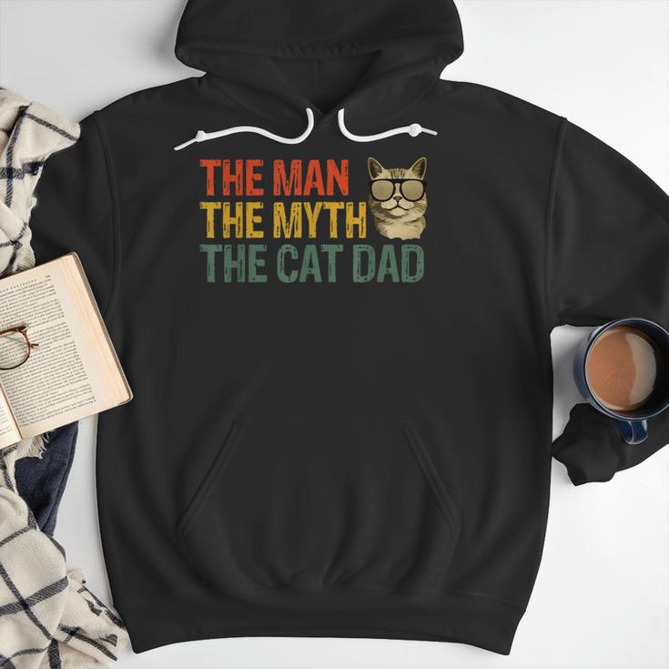The Man The Myth The Cat Dad Cat Daddy Vintage Men Hoodie The Man The Myth The Cat Dad Cat Daddy Vintage Men Hoodie