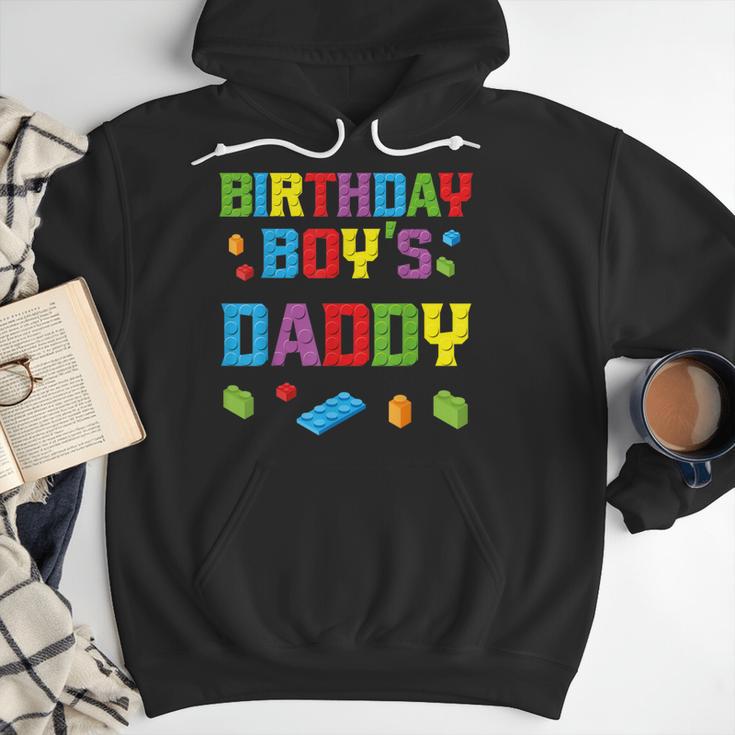 Master Builder Birthday Boy's Daddy Building Bricks Blocks Men Hoodie