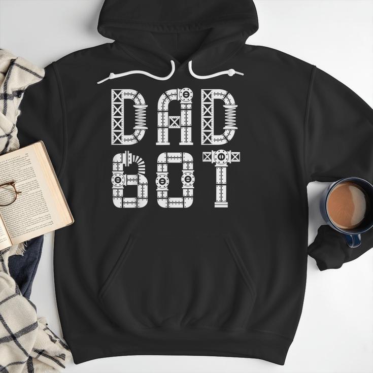 Matching Family Robot Father's Day Dad Bot Men Hoodie