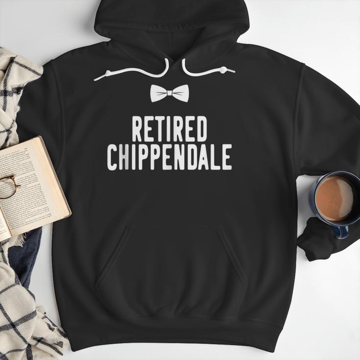Men Dad Bod Joke Ex Male Dancer Humor Retired Chippendale Men Hoodie