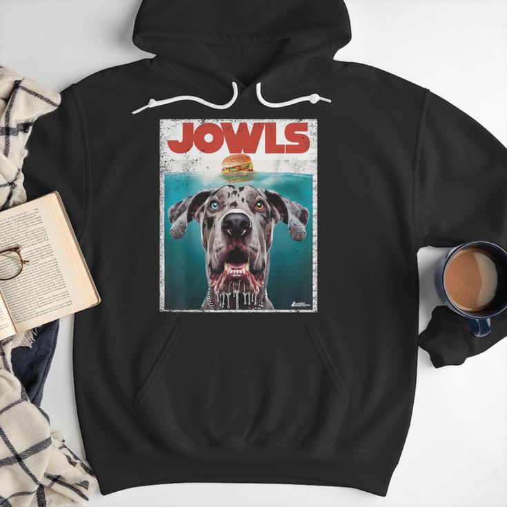 Merle Great Dane Jowls Paws Top Blue Eye Brown Dog Mom Dad For Men Women Girls Kids Men Hoodie