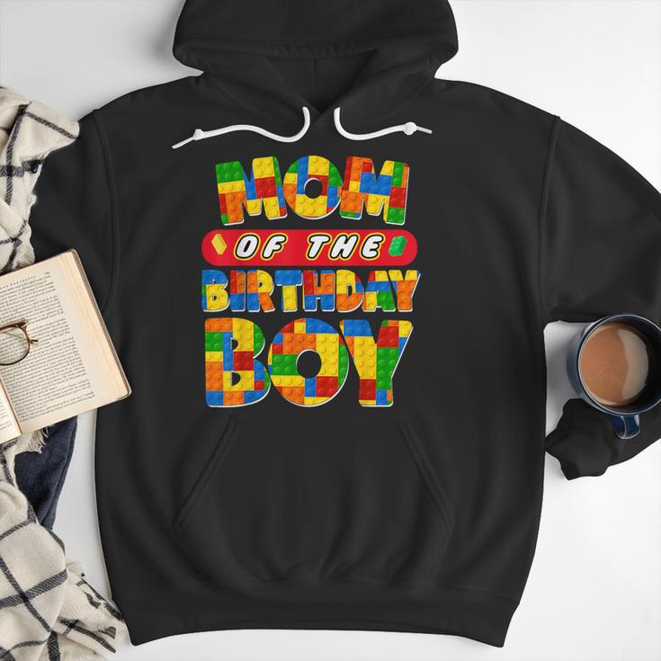 Mom And Dad Birthday Boy Building Bricks Family Party Decor Men Hoodie
