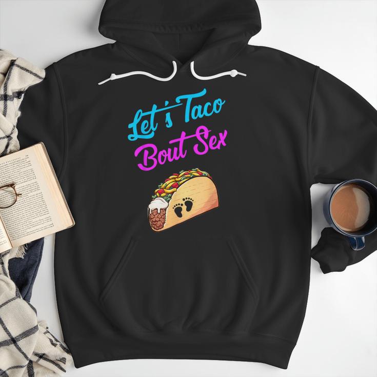 Mom Dad Let's Taco Bout Sex Gender Reveal Party Men Hoodie
